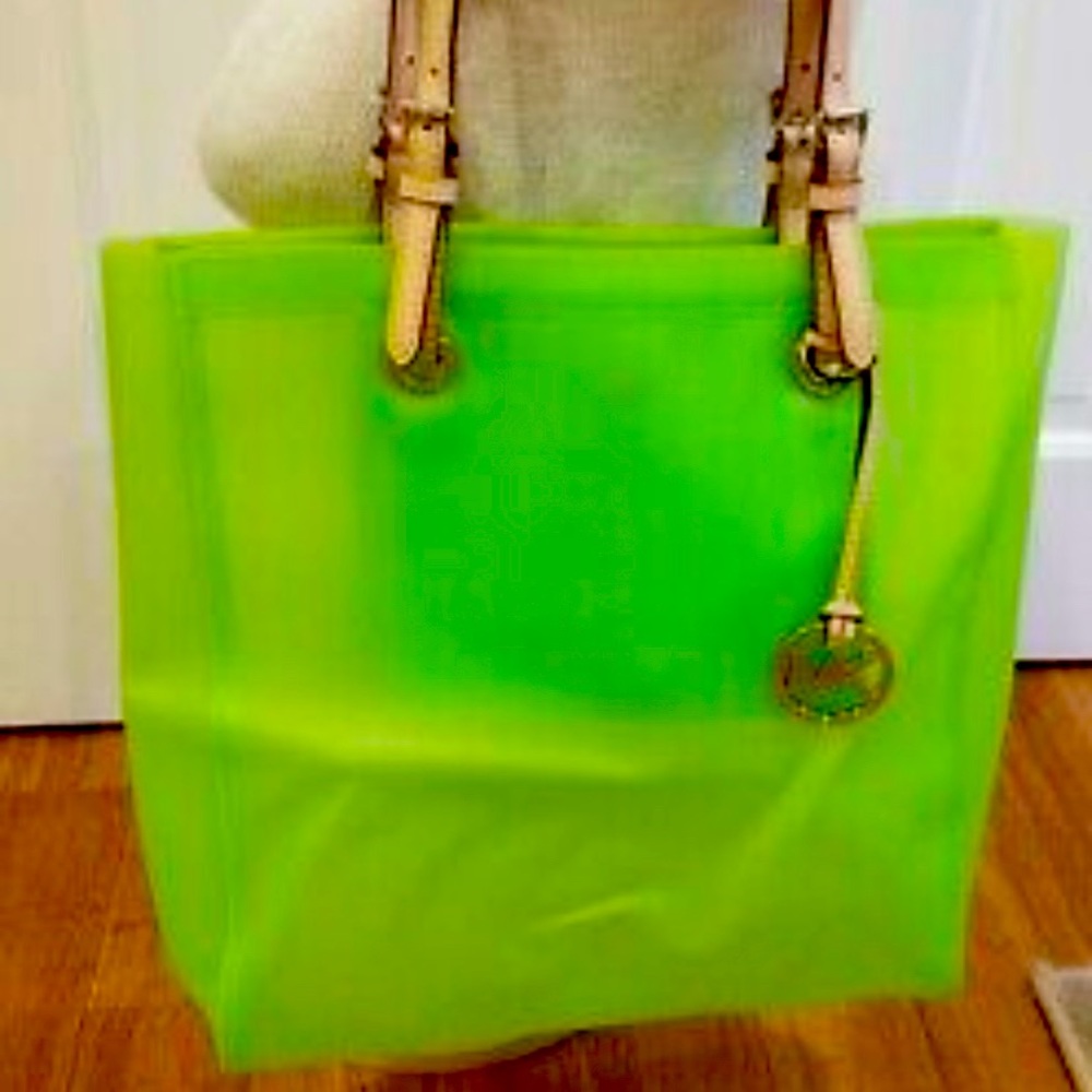 Michael Kors green tote think.St Patrick’s Day!